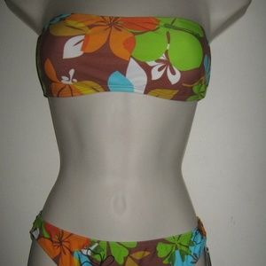 Bandeau Fun Sexy 2 Piece Bikini Swimsuit Set